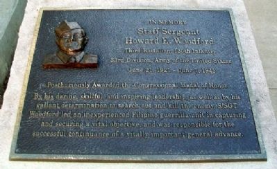 Staff Sergeant Howard E. Woodford Marker image. Click for full size.