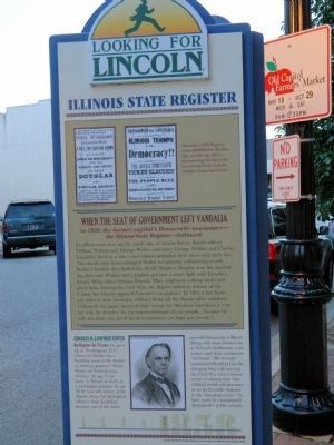 Illinois State Register Marker. Click for full size. Illinois State Register Marker image. Click for full size.