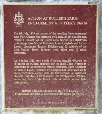 Action at Butler's Farm Marker image. Click for full size.