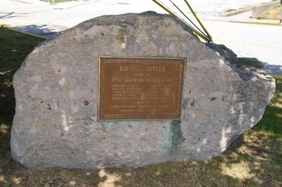 Edwardsville - Home of Five Illinois Governors Marker image. Click for full size.