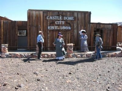 One of the Buildings with Ladies in Period Dress. image. Click for full size.