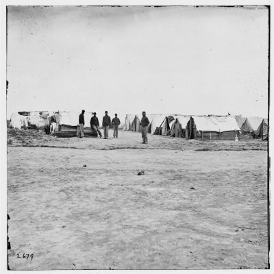 Camp of 10th U.S. Colored Infantry image. Click for full size.
