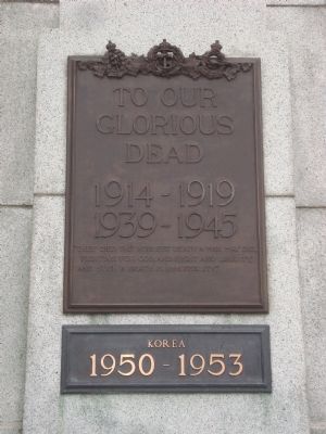 To Our Glorious Dead Marker. Click for full size. To Our Glorious Dead Marker image. Click for full size.