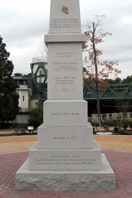 Battle of Great Bridge DAR Monument image. Click for full size.
