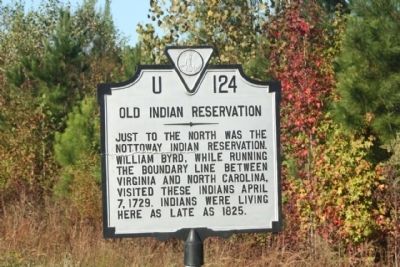 Old Indian Reservation Marker image. Click for full size.