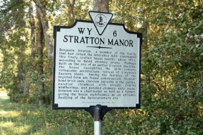 Stratton Manor Marker image. Click for full size.