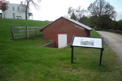 Oxon Hill Farm Root Cellar and Marker image. Click for full size.