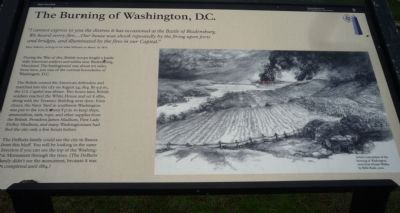 The Burning of Washington, D.C. Marker. Click for full size. The Burning of Washington, D.C. Marker image. Click for full size.