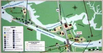 Great Bridge Battlefield & Waterways Park Map. Click for full size. Great Bridge Battlefield & Waterways Park Map image. Click for full size.
