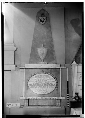 James Duane Plaque<br> in the<br>Christ Episcopal Church image. Click for full size.
