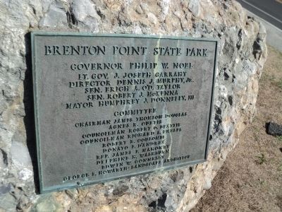 Brenton Point State Park Marker. Click for full size. Brenton Point State Park Marker image. Click for full size.