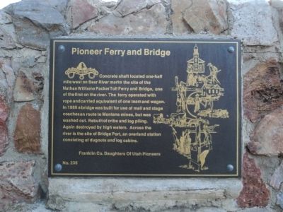 Pioneer Ferry and Bridge Marker image. Click for full size.