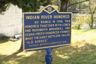 Indian River Hundred Marker. Click for full size. Indian River Hundred Marker image. Click for full size.
