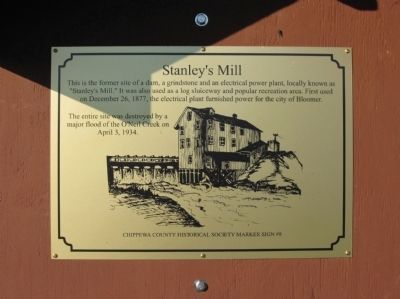 Stanley's Mill Marker image. Click for full size.