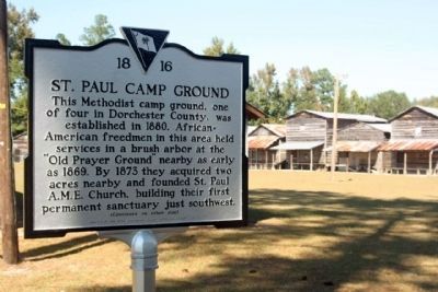 St. Paul Camp Ground and Marker image. Click for full size.