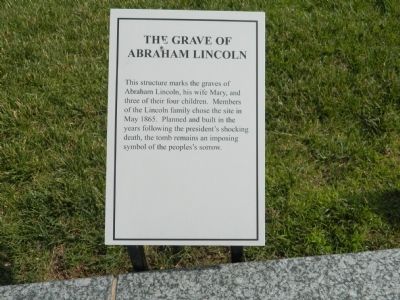 The Grave of Abraham Lincoln Marker image. Click for full size.