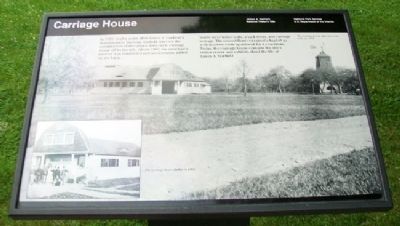 Carriage House Marker. Click for full size. Carriage House Marker image. Click for full size.