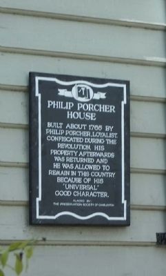 Philip Porcher House Marker image. Click for full size.