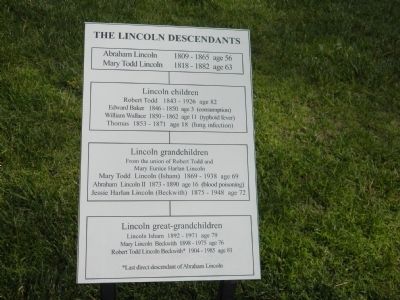 The Lincoln Descendants Marker image. Click for full size.
