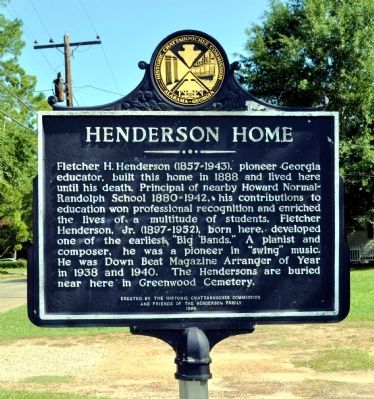 Henderson Home Marker image. Click for full size.