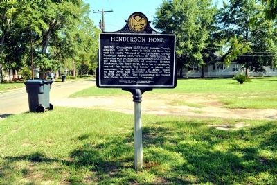 Henderson Home Marker image. Click for full size.