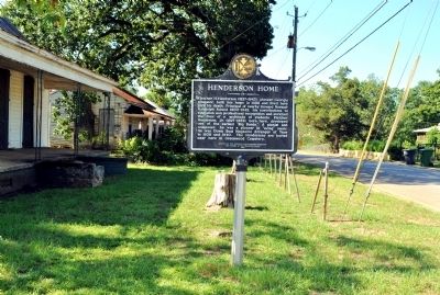 Henderson Home Marker image. Click for full size.