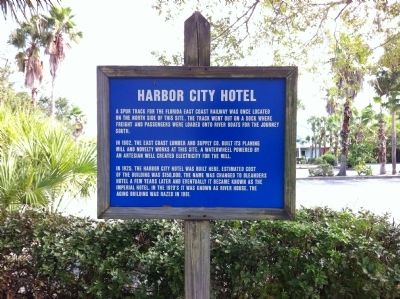 Harbor City Hotel Marker image. Click for full size.