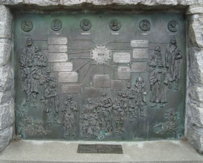 Figures and Medallions of the Library Wing of Parliament Building Marker image. Click for full size.