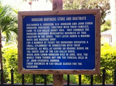 Hodgson Brothers Store and Boatways Marker image. Click for full size.