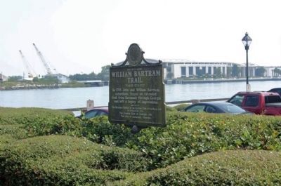 William Bartram Trail Marker along the Savannah River image. Click for full size.