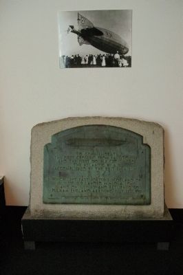 commemorate the 1st crossing from east to west and the 1st double crossing of the Atlantic by air Marker image. Click for full size.