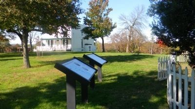 "The DeButts Family Comes to Maryland" and "Mount Welby" Marker Panels image. Click for full size.
