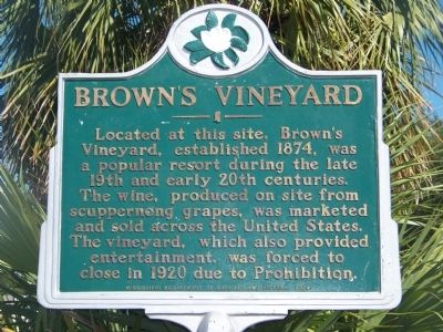 Brown's Vineyard Marker image. Click for full size.