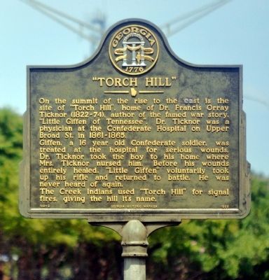 "Torch Hill" Marker. Click for full size. "Torch Hill" Marker image. Click for full size.