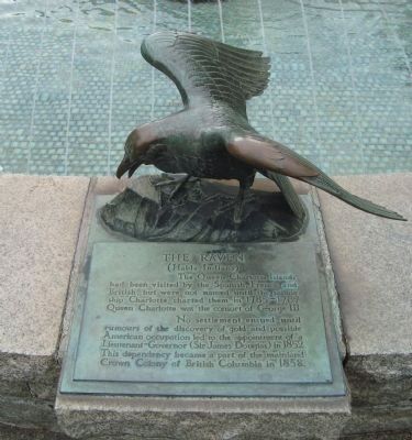 The Victoria Centennial Fountain Marker - The Raven image. Click for full size.