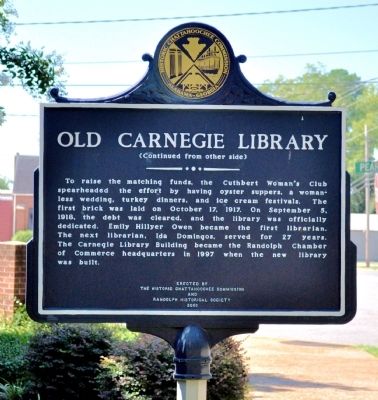Old Carnegie Library Marker image. Click for full size.