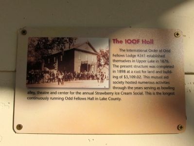 The IOOF Hall Marker image. Click for full size.