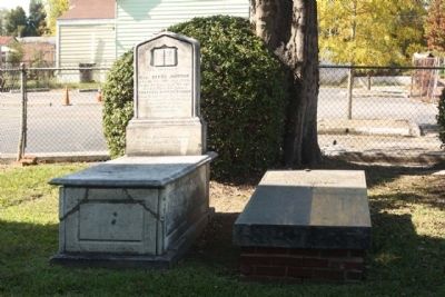 Thankful Baptist Church, Grave-site of pastor Reverend Henry Johnson image. Click for full size.