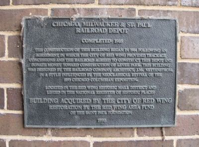 Chicago, Milwaukee & St. Paul Railroad Depot Marker image. Click for full size.