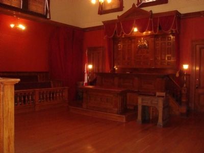 The Old Victoria Law Courts are preserved in the BC Maritime Museum image. Click for full size.