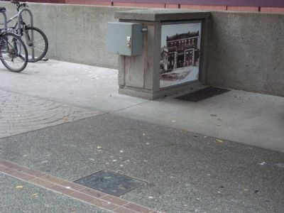 Photograph of the Old Jail on a Utility Box image. Click for full size.