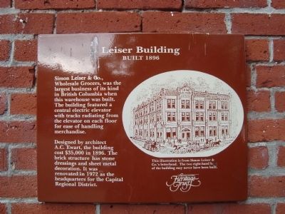 Leiser Building Marker image. Click for full size.