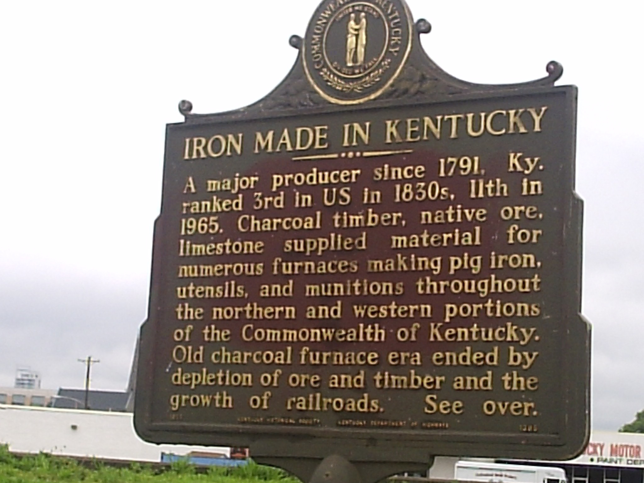 Licking Furnace/Iron Made in Kentucky Marker