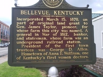Bellevue, Kentucky Marker image. Click for full size.
