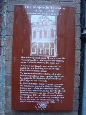 The Majestic Theatre Marker image. Click for full size.