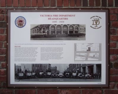 Victoria Fire Department Headquarters Marker image. Click for full size.