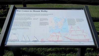 War Comes to Mount Welby Marker image. Click for full size.