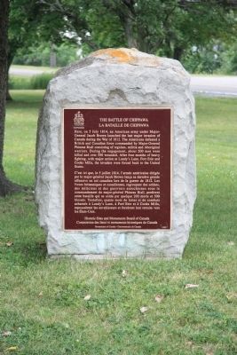 The Battle of Chippawa Marker image. Click for full size.
