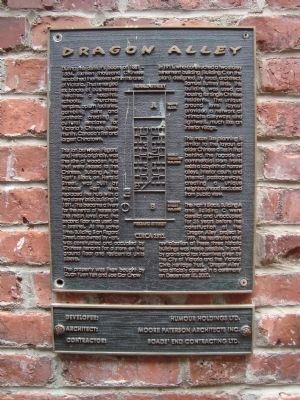 Dragon Alley Marker image. Click for full size.