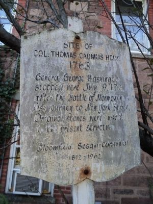 Site of Col. Thomas Cadmus House Marker image. Click for full size.